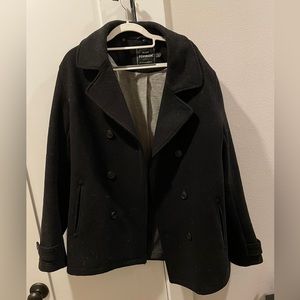 Top Man UK Double Breasted Pea Coat